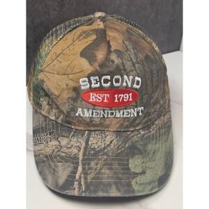 Head To Toe Mens Camo Second Amendment Est 1791 Trucker Hat Adjustable Cap